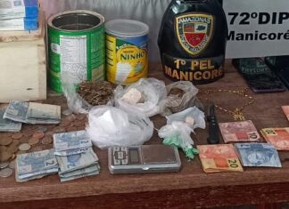 Polícia Militar do Amazonas prende três homens por envolvimento com tráfico de drogas