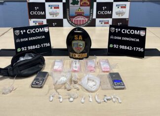 Em Manaus, Polícia Militar do Amazonas prende três pessoas por envolvimento com tráfico de drogas
