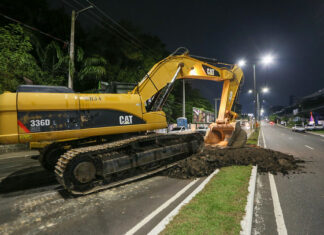 Obras da Prefeitura de Manaus para substituição de rede de drenagem são iniciadas na avenida Mário Ypiranga Monteiro