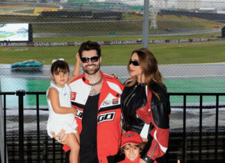 Alok emociona público do Grande Prêmio de Fórmula 1, em São Paulo, com 600 drones formando o rosto de Ayrton Senna