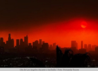 Incêndio florestal deixa Los Angeles em estado de alerta máximo
