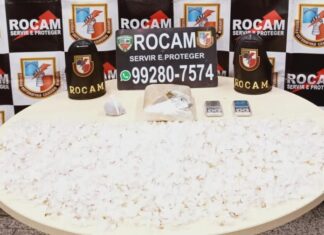 Polícia Militar do Amazonas prende homem com mais de 1,2 mil porções de pedra de oxi