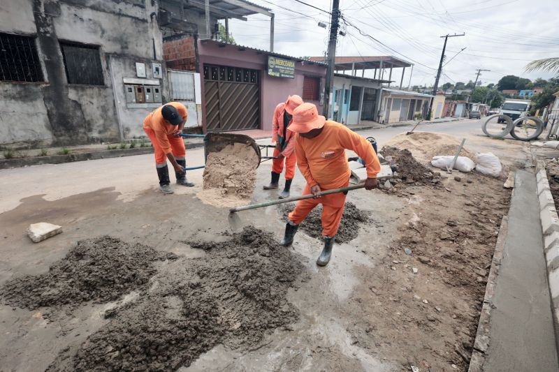 Prefeitura de Manaus recupera rede de drenagem no Parque das Nações