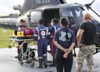 Departamento de Operações Aéreas da SSP-AM resgata homem que estava em estado grave de apendicite