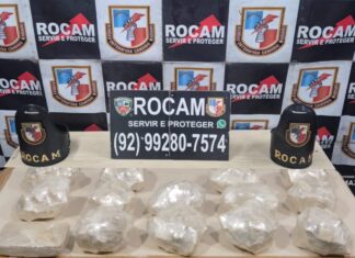 PMAM prende homem em Coari com mais de R$ 280 mil em pedra de oxi