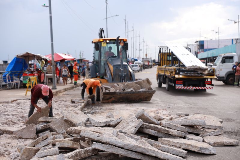 Prefeitura de Manaus realiza alargamento em trecho de pista e recuperação de calçada na avenida Lourenço Braga 2