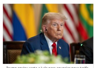 Trump cita Bolsonaro e impõe tarifa de 50% a produtos do Brasil em carta a Lula