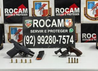 Polícia Militar do Amazonas apreende três armas de fogo em ações na capital