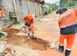 Prefeitura de Manaus recupera rede de drenagem e garante segurança viária no bairro São Jorge