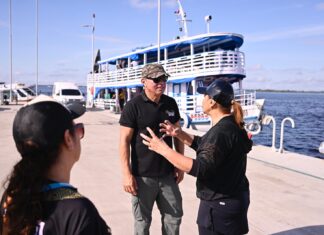 Mirante Lúcia Almeida e píer Manaus 355 recebem grande fluxo turístico com embarque de congressistas da Maçonaria e convidados da Marinha do Brasil