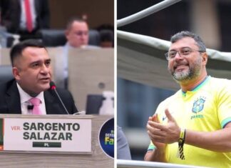 Sargento Salazar (PL-AM) declara guerra contra o governador Wilson Lima do AM e faz grave denúncia, veja