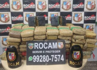 Polícia Militar do Amazonas apreende 100 tabletes de droga em balneário no Tarumã-Açu