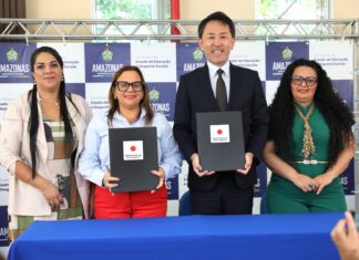Secretaria de Educação e Consulado do Japão firmam parceria para a construção de quadra esportiva na EE Maria Calderaro