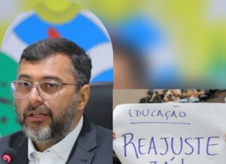 Professores do AM cobram dívida de R$ 130 milhões do Governo Wilson Lima