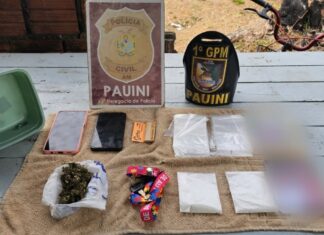 Polícias Civil e Militar prendem em flagrante homem investigado por tráfico de drogas em Pauini