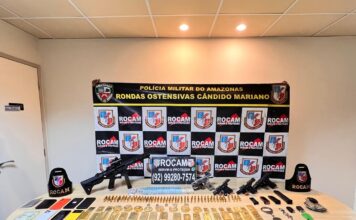 Polícia Militar do Amazonas apreende mais de 70 quilos em barras de ouro e prende seis suspeitos de contrabando e extorsão