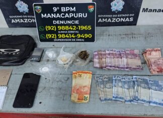 Polícia Militar do Amazonas prende cinco suspeitos com drogas na zona norte de Manaus e em Manacapuru