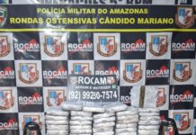 Polícia Militar do Amazonas intercepta transporte e apreende 48 tabletes de drogas no porto de Coari