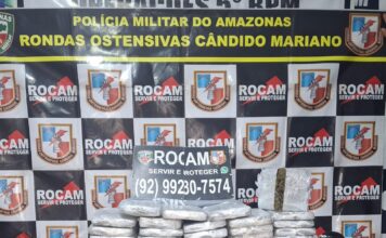 Polícia Militar do Amazonas intercepta transporte e apreende 48 tabletes de drogas no porto de Coari