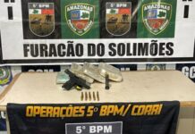 PMAM prende homem por tráfico de drogas e porte ilegal de arma de fogo em Coari