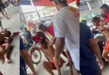 Filho que matou a mãe a facadas é morto em linchamento por populares na Zona Leste de Manaus, cenas fortes