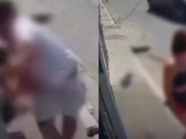 Vídeo cenas fortes: Tentativa de Feminicídio: Homem esfaqueia companheira em Rua de