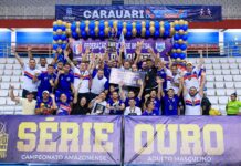 Carauari é bicampeão amazonense de futsal ao vencer Coari por 5 a 2 na final da Série Ouro 2025, em Manaus