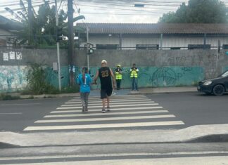 Prefeitura de Manaus reforça educação de pedestres e motoristas na avenida Camapuã