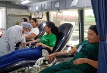 Mobilização do HPS Platão Araújo e FHemoam coleta 39 bolsas de sangue em quatro horas