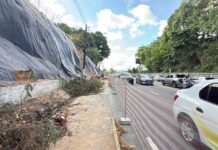 Prefeitura de Manaus avança na finalização da limpeza e inicia implantação da geomanta na avenida Mário Ypiranga