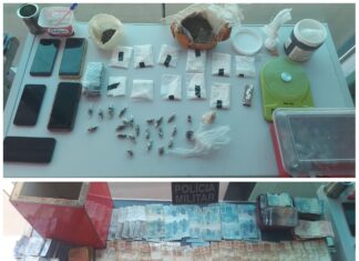 Em Boca do Acre, PMAM prende mulher em posse de drogas e mais de R$ 13 mil referentes ao crime