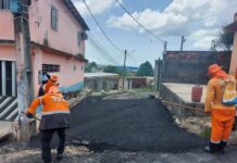 ‘Plano de Verão’ da Prefeitura de Manaus alcança mais duas ruas no bairro Zumbi dos Palmares