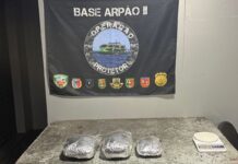 Base Arpão 2: PMAM apreende pasta-base de cocaína avaliada em R$ 290 mil