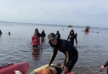 Ponta Negra: Corpo de Bombeiros do Amazonas simula resgate de vítima de afogamento no Rio Negro