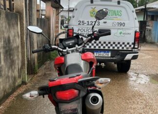 Com auxílio do Paredão, PMAM recupera moto com restrição de roubo em Jutaí
