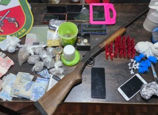 Ação integrada da PC-AM, PMAM e GCM prende seis pessoas e apreende drogas, arma de fogo e R$ 5 mil em Beruri