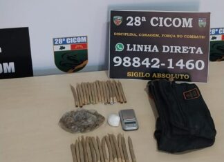 Polícia Militar do Amazonas prende mulher em posse de 32 cigarros de maconha