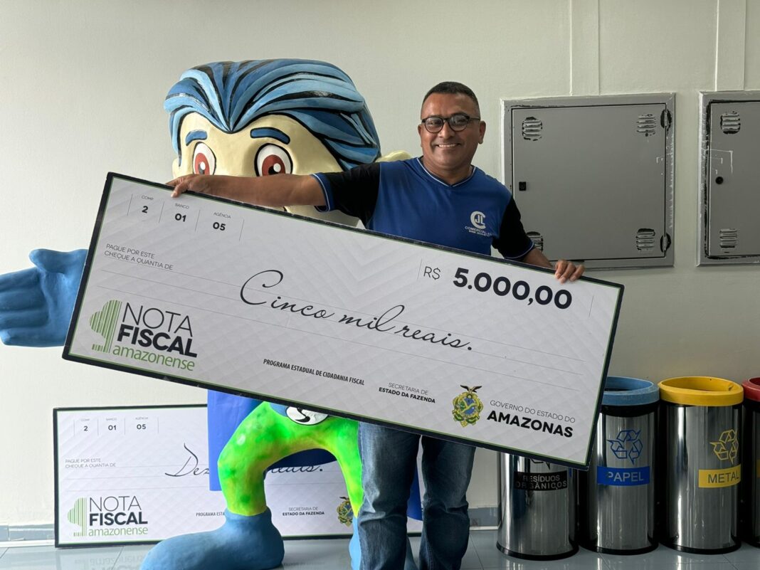 Sefaz - Rosemberg Rufino ganhador da Nota Fsical Amazonense- foto - divulgação