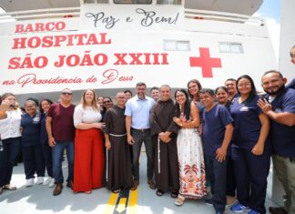 Governador Wilson Lima dá início às atividades do Barco Hospital São João XXIII em 2026 e destaca mais de 200 mil atendimentos realizados