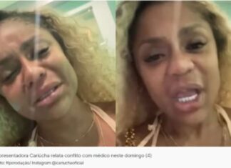 Apresentadora Cariúcha aparece chorando e faz grave acusação contra médico: ‘Fui me defender’