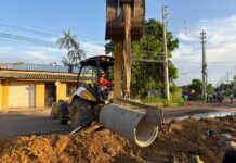 Prefeitura de Parintins avança com drenagem profunda e chega à rua Massaranduba