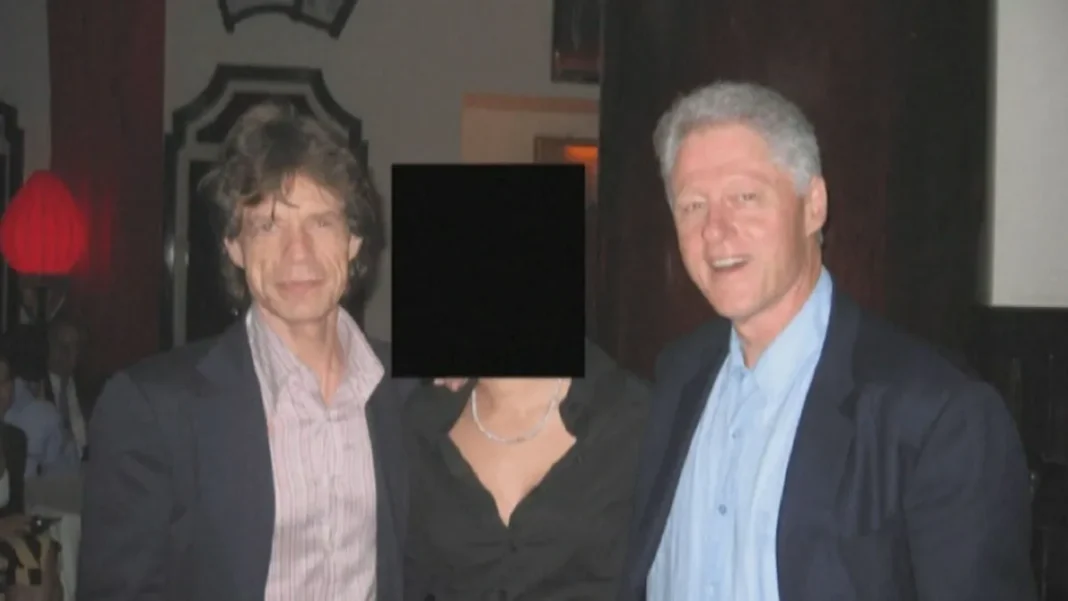 Mick-Jagger-e-Bill-Clinton-em-foto-de-arquivo-Epstein