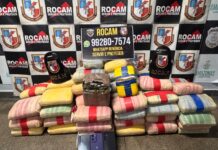 Polícia Militar do Amazonas prende quinteto com 90 tabletes de drogas em embarcação