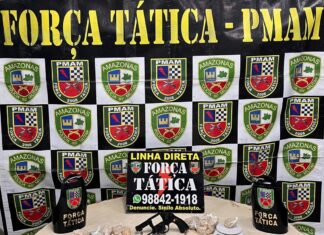 Polícia Militar do Amazonas apreende drogas e arma de fogo durante ação da Força Tática na zona leste da capital