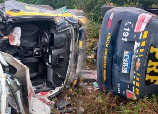 Acidente com viatura da PRF na BR-174 deixa um policial morto no Amazonas