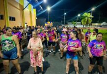 Prefeitura realiza esquenta de Carnaval com alunas do projeto “Mexa-se Parintins”