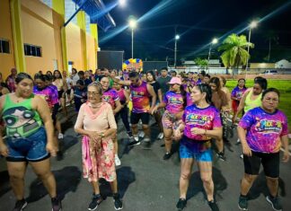 Prefeitura realiza esquenta de Carnaval com alunas do projeto “Mexa-se Parintins”