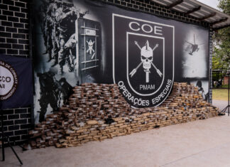 PMAM apreende 1 tonelada de drogas e cinco armas de fogo em duas ocorrências no Rio Negro