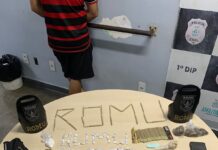 Romu realiza prisão por tráfico de drogas na feira Manaus Moderna