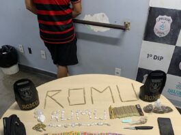 Romu realiza prisão por tráfico de drogas na feira Manaus Moderna